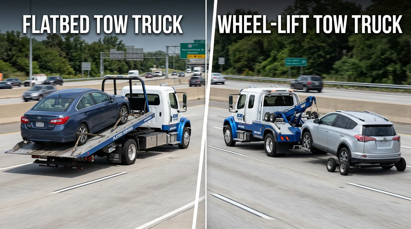 Flatbed vs Wheel-Lift Towing: Which Does Your Car Need?